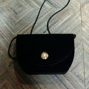 Small velvet cross body bag
